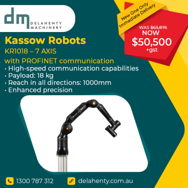 Kassow Robots - KR1018 - 7 AXIS with PROFINET communication