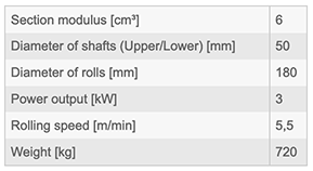 COMAC – SERIES 3000 – MODEL 303HV – Section and Profile Rolling Machine