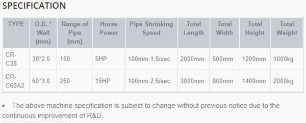 YLM Tube End Forming Machine - CR-C38