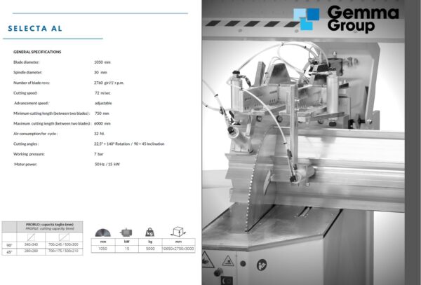 GEMMA - Double Head Sawing Machines