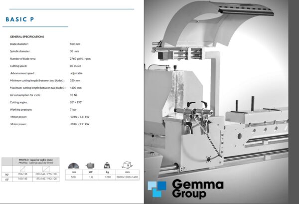 GEMMA - Double Head Sawing Machines