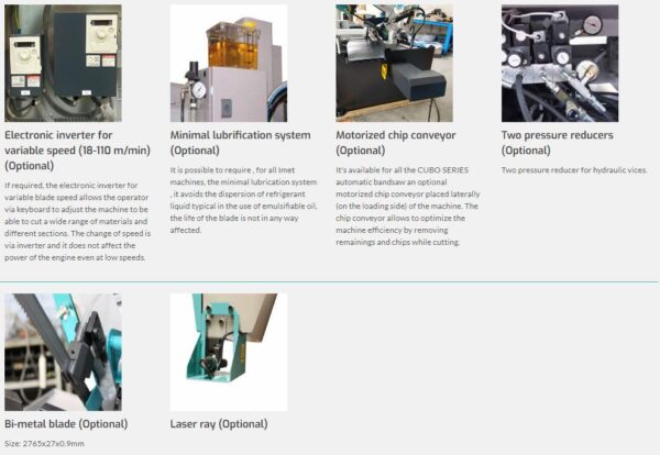 IMET - CUBO 400 NC FLAT Bandsaw