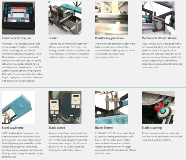 IMET - CUBO 400 NC FLAT - Bandsaw