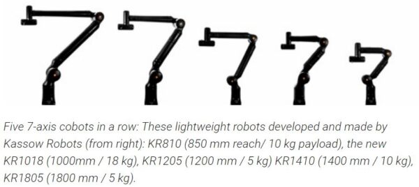 Kassow Robots - KR1018 - 7 AXIS Collaborative Cobot
