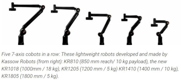 Kassow Robots - KR1205 - 7 Axis Collaborative Cobot