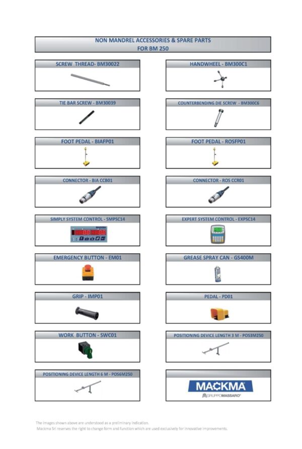 MACKMA - BM250 - Non Mandrel Tube & Pipe Benders