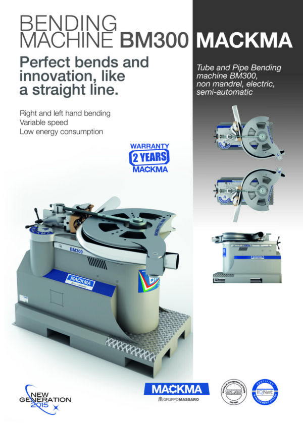 MACKMA - BM250 - Non Mandrel Tube & Pipe Benders