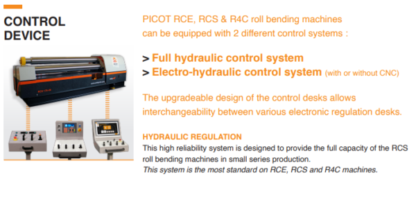 PICOT - Type RCS - 3 Rolls Plate Bending Machine