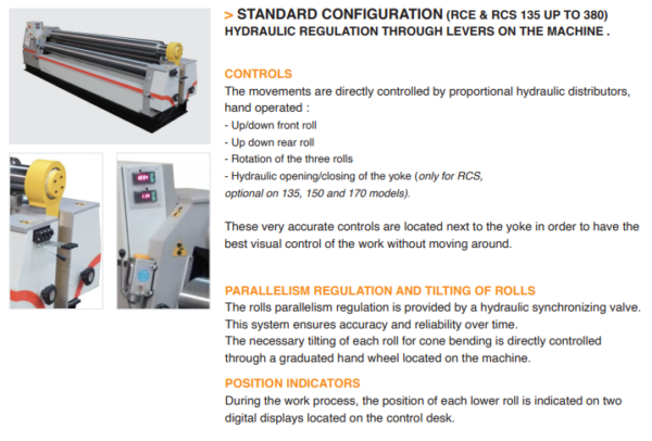 PICOT - Type RCS - 3 Rolls Plate Bending Machine