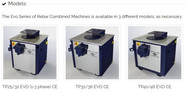 OFMER - Rebar Combined Machines Evo Series [Made in Italy]