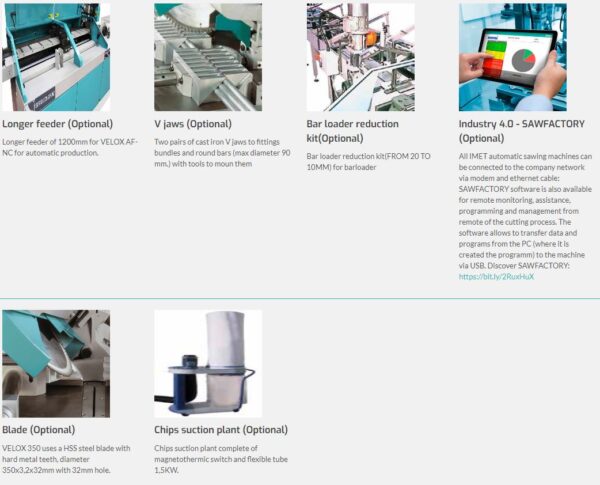 IMET - VELOX 350 AF-NC - CNC Automatic Circular Machine For Aluminium