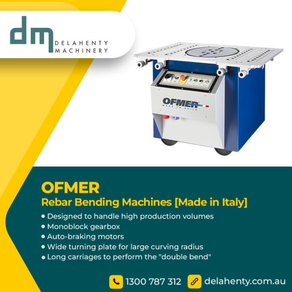 OFMER - Rebar Bending Machines - Standard Series [Made in Italy]