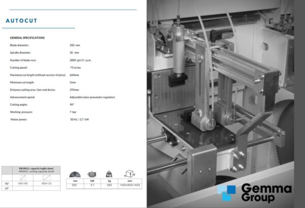 GEMMA - Autocut - Automatic single head cutting