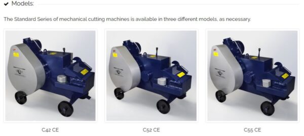 Rebar Cutting Machines Standard Series - C Series