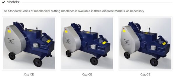 Rebar Cutting Machines Standard Series - C Series [Made in Italy]