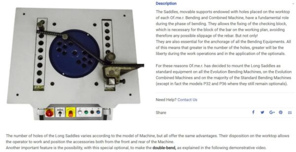 OFMER - Rebar Bending Machines - Standard Series [Made in Italy]