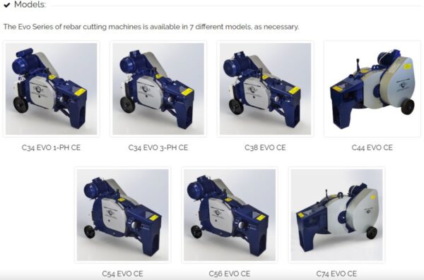 OFMER - Rebar Cutting Machines Evo Series [Made in Italy]