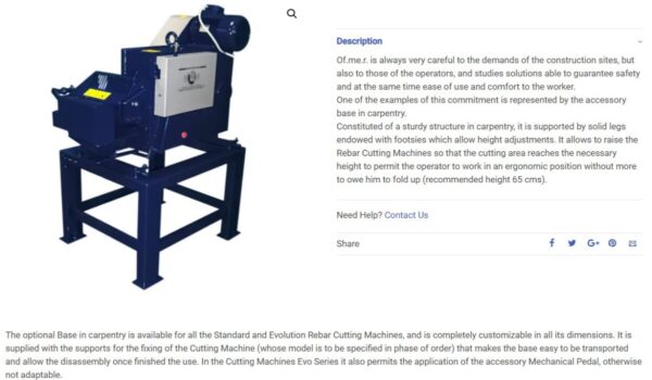OFMER - Rebar Cutting Machines Evo Series [Made in Italy]