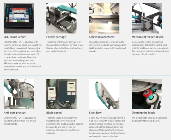 IMET - CUBO 350 NC FLAT - Bandsaw