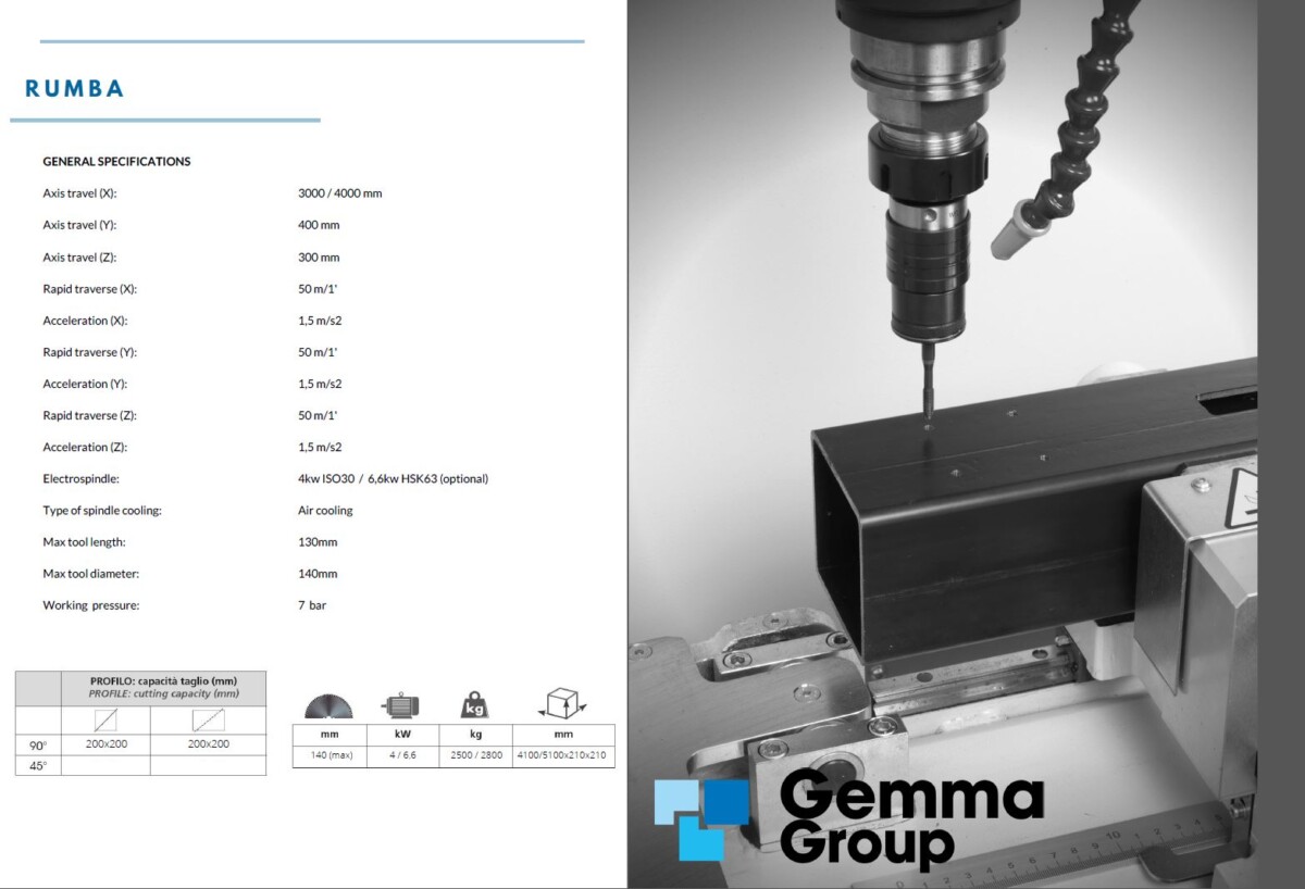 GEMMA - Rumba - CNC Machining Centre