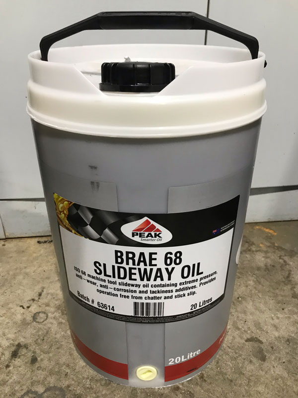 Slideway Oil - BRAE 68 and BRAE 32 - 20Ltr
