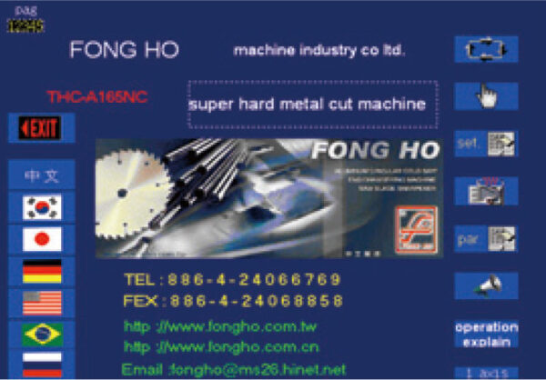 FONG HO - THC-B76NC - Fully Automatic Tungsten Carbide Sawing Machine
