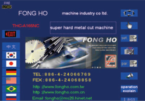 FONG HO – THC-B70NC – Fully Automatic Thungsten Carbide Sawing Machine