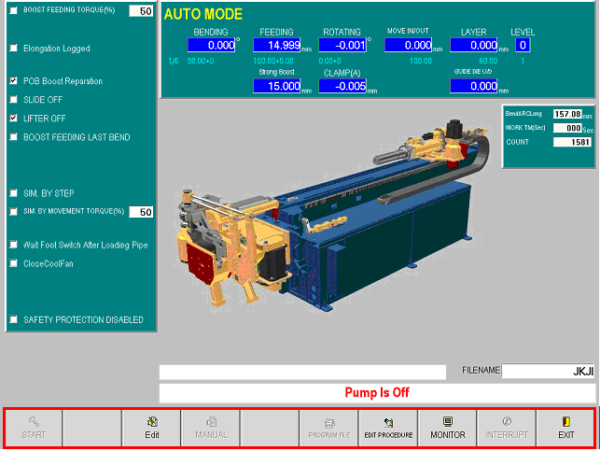 YLM CNC Tube Bender Software