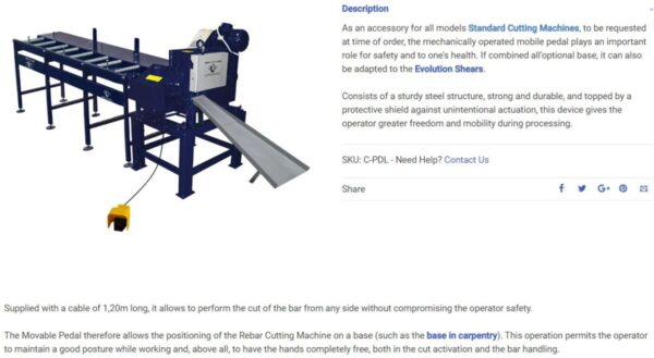 Rebar Cutting Machines Standard Series - C Series [Made in Italy]