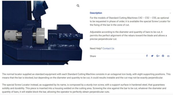 Rebar Cutting Machines Standard Series - C Series [Made in Italy]