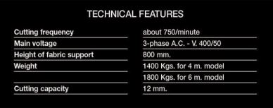 OSCAM - Mesh Cutting Machine - Model TB