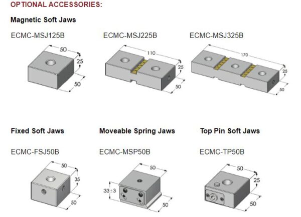 HOMGE – ECMC-380, 220, 130, 75 - Permanent Magnetic Vice