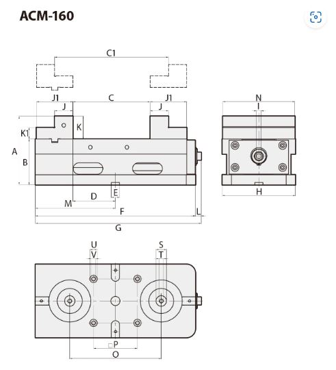 HOMGE - 5-Axis Compact Multi-Powered Vice ACM-160 and ACM-130