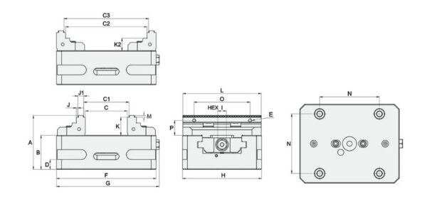 HOMGE – 5-Axis Adjustable Self-Centreing Vice (ASC-S)