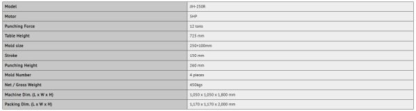 JIH-250R - Rotary Hydraulic Press 1