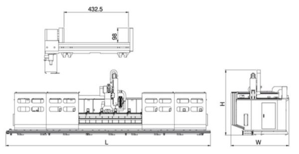 JIH-CNC6500 S Type CNC 3 & 4 Axis Machining Centre