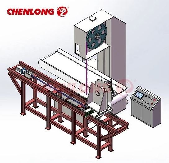 CHENLONG - Aluminium Bar Vertical Cutting Band Saw Machine - G5160