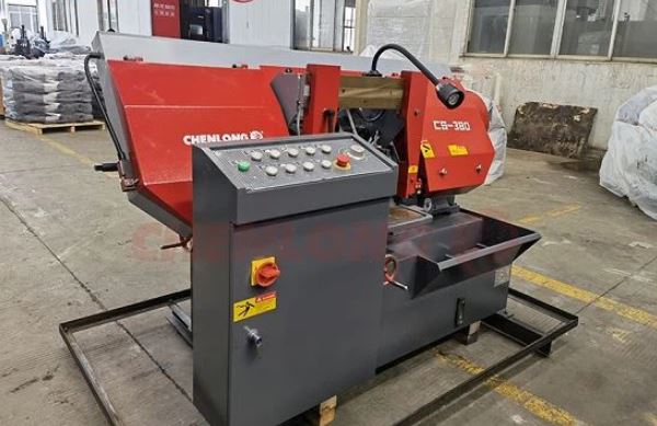 CHENLONG - CS-380 - Semi Automatic Horizontal Pivot Band Saw Machine
