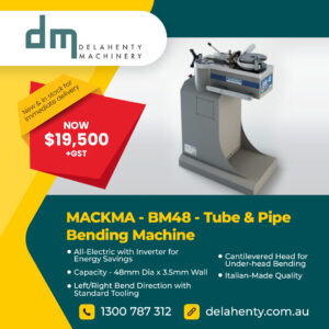 MACKMA - BM48 - Rotary Draw Bending Machine [NOW $19,500+GST]