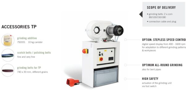 REMA Pipe grinding belt machine TP
