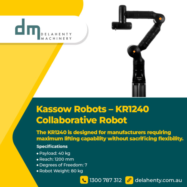 Kassow Robots – KR1240 Collaborative Robot Kassow Robots - KR1240 Collaborative Robot