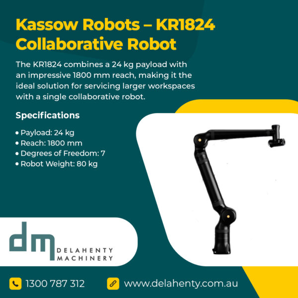 Kassow Robots – KR1824 Collaborative Robot Kassow Robots - KR1824 Collaborative Robot